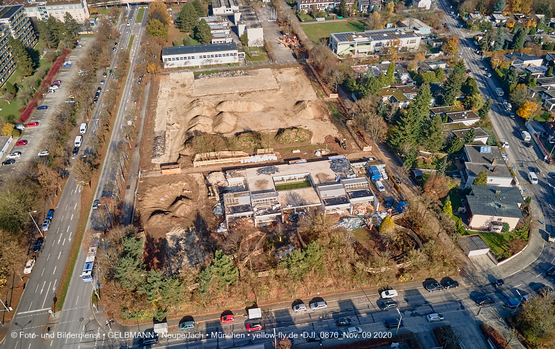 09.11.2020 - Baustelle Grundschule am Karl-Marx-Ring in Neuperlach